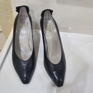Christian Dior Black Pumps With Bow Details Size 5.5